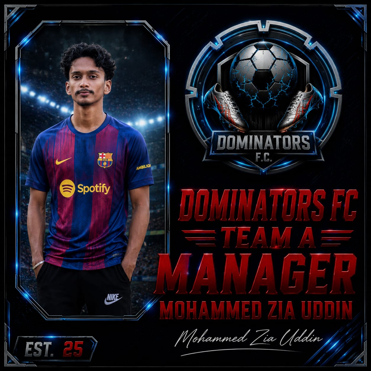 Mohammaed Zia Uddin - Team A Manager