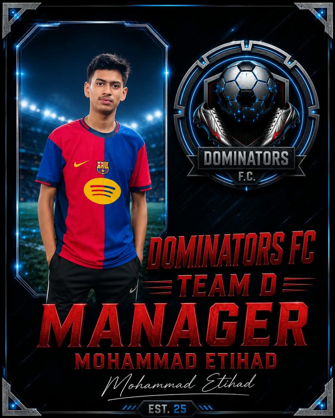 Mohammad Etihad - Team D Manager