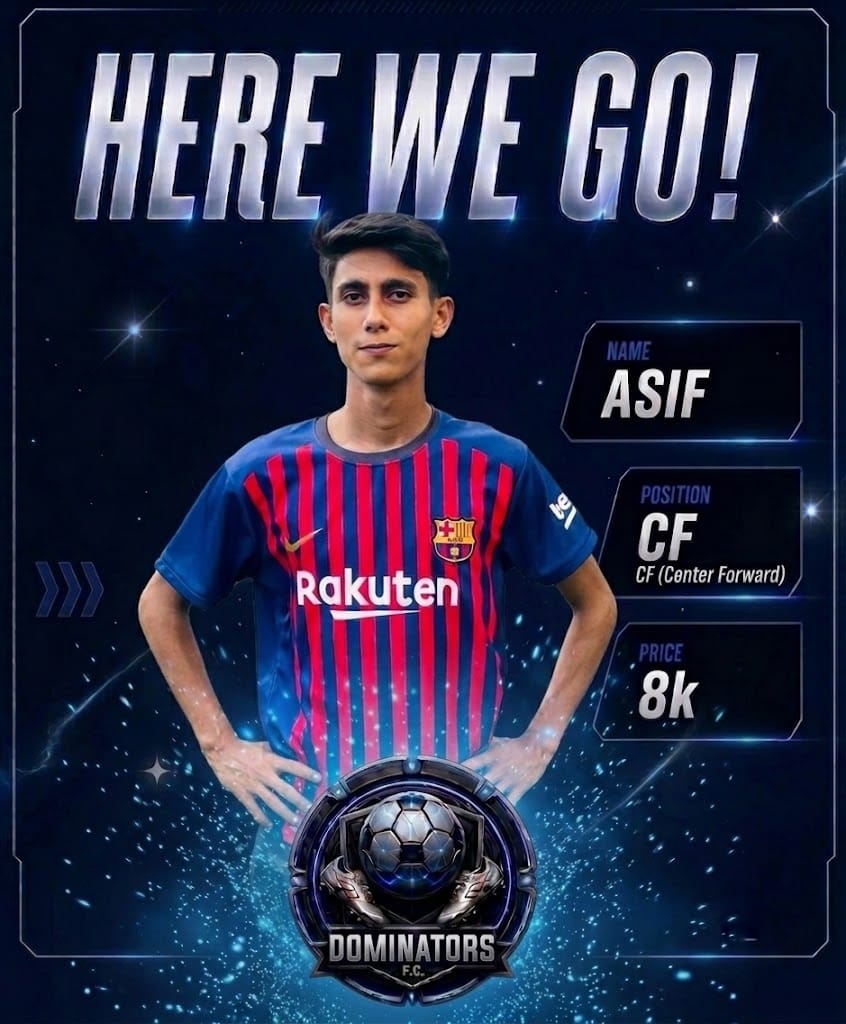 Asif - Dominators FC Player