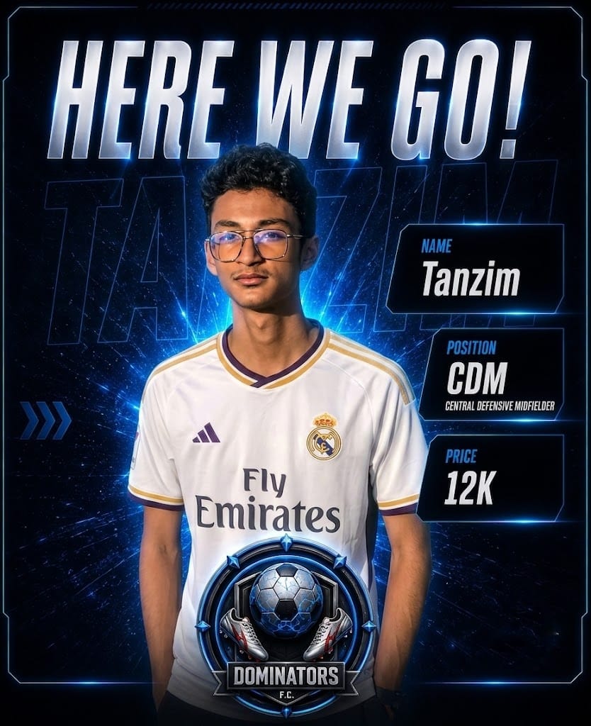 Tanzim - Dominators FC Player